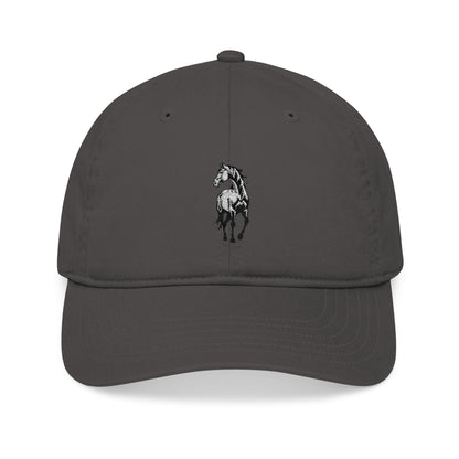 Embroidered Horse Baseball Cap — Organic Cotton Casual Hat