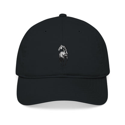 Embroidered Horse Baseball Cap — Organic Cotton Casual Hat