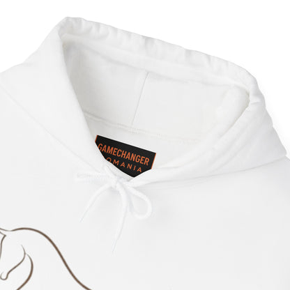 Horse Art Hoodie — Blindfolded Horses Graphic Pullover | Winter Drop