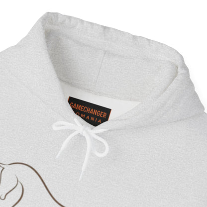 Horse Art Hoodie — Blindfolded Horses Graphic Pullover | Winter Drop