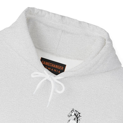 Horse Spirit Hoodie – Mystical Black & White Stallion | Winter Drop