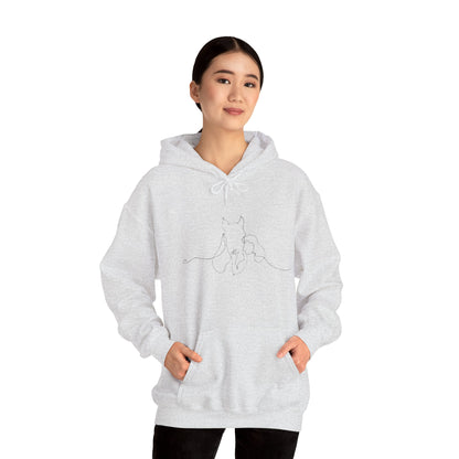 Horse Whisperer Hoodie - Minimal Line Art & Photo Back Print | Winter Drop