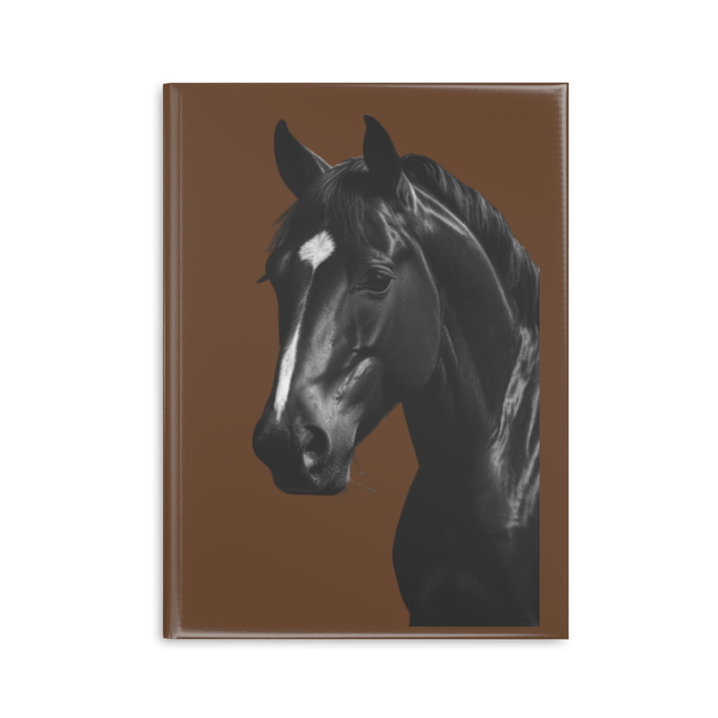 Horse Hardcover Notebook — Daily Journal with Elegant Stallion Art
