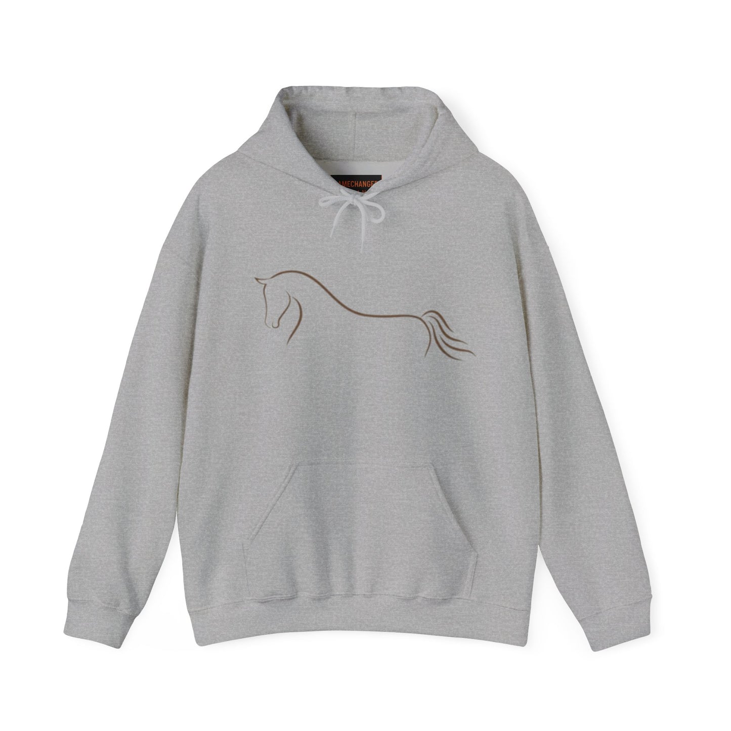 Horse Art Hoodie — Blindfolded Horses Graphic Pullover | Winter Drop