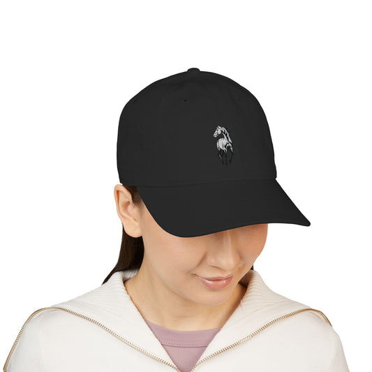Embroidered Horse Baseball Cap — Organic Cotton Casual Hat