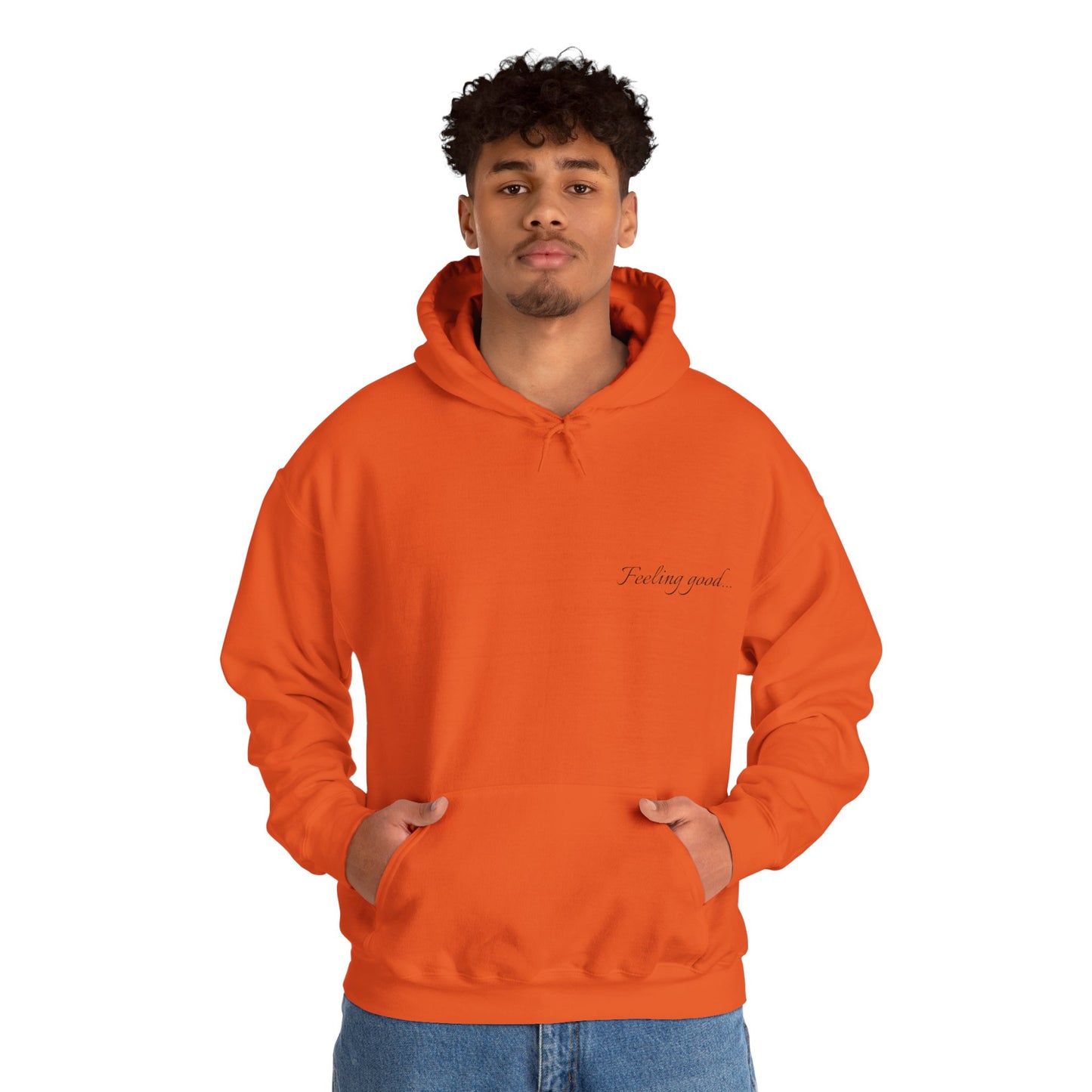Camel Photo Hoodie - 'I adore you' Minimal Front Script, Desert Travel Vibe