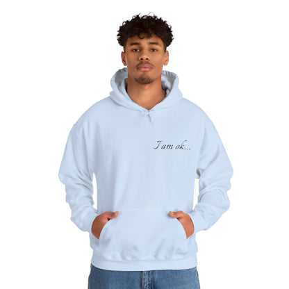 Hoodie - 'I Am OK' Minimal | Graphic Hooded Sweatshirt | Winter Drop