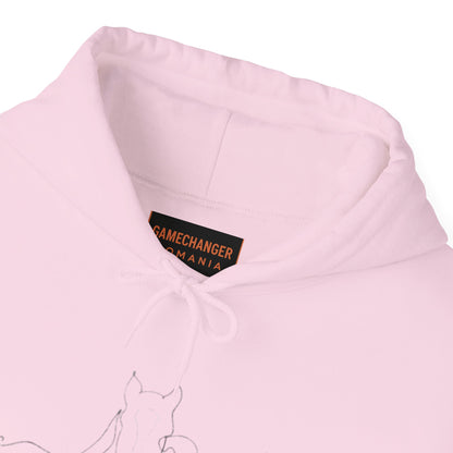 Horse Whisperer Hoodie - Minimal Line Art & Photo Back Print | Winter Drop