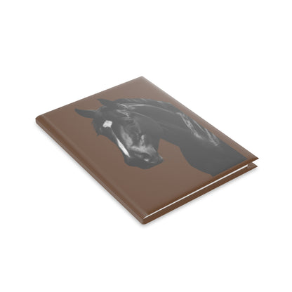 Horse Hardcover Notebook — Daily Journal with Elegant Stallion Art