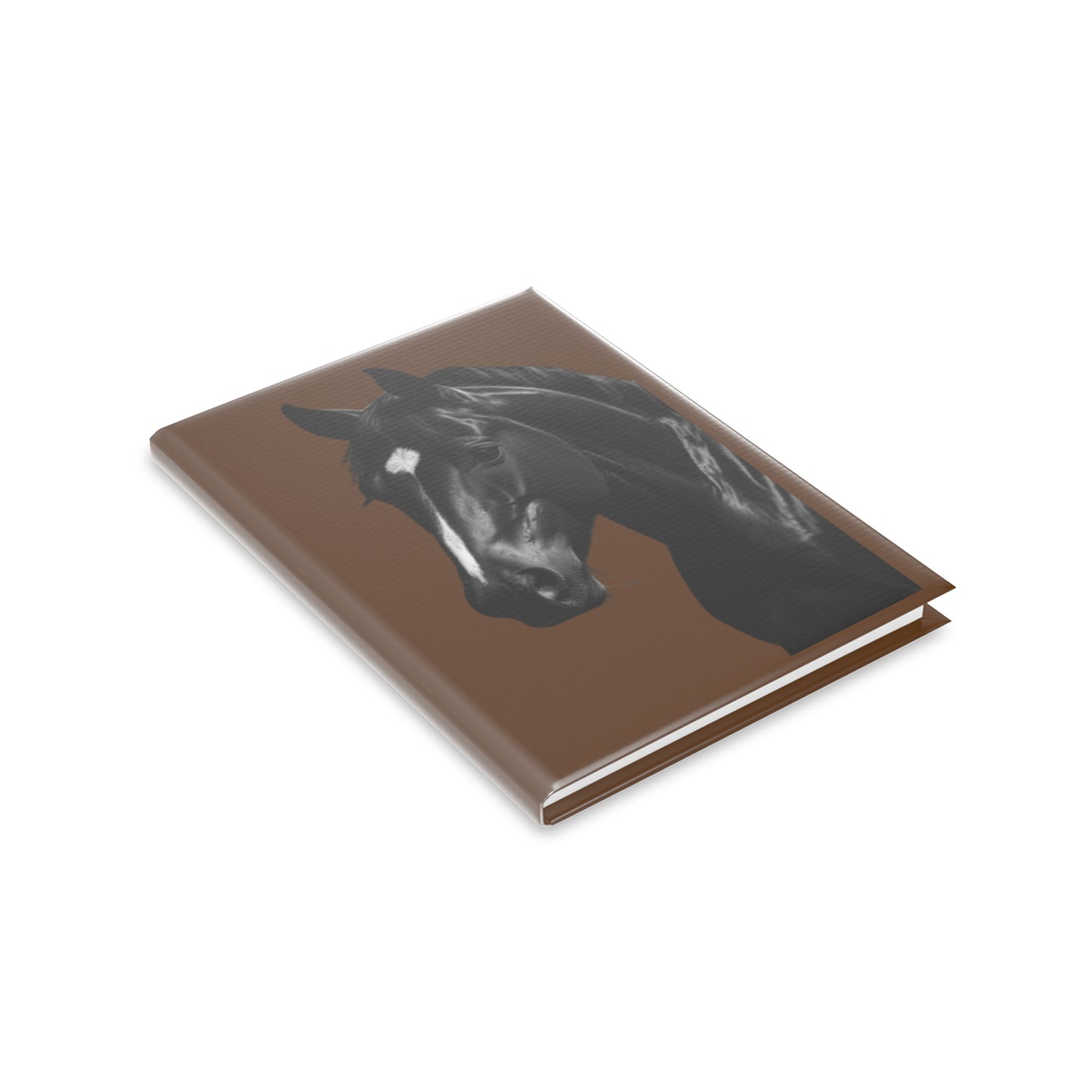 Horse Hardcover Notebook — Daily Journal with Elegant Stallion Art
