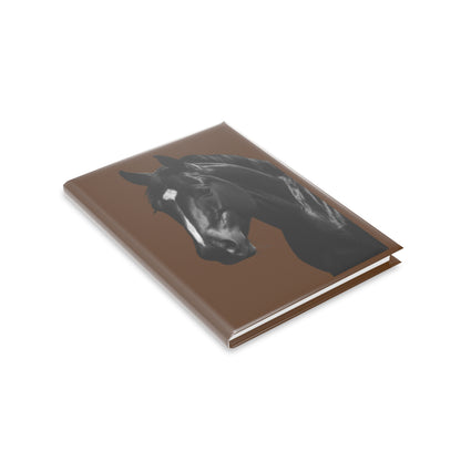 Horse Hardcover Notebook — Daily Journal with Elegant Stallion Art