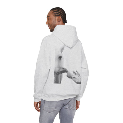 Horse Whisperer Hoodie - Minimal Line Art & Photo Back Print | Winter Drop