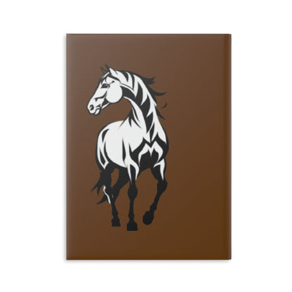 Horse Hardcover Notebook — Daily Journal with Elegant Stallion Art