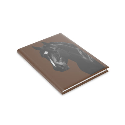 Horse Hardcover Notebook — Daily Journal with Elegant Stallion Art
