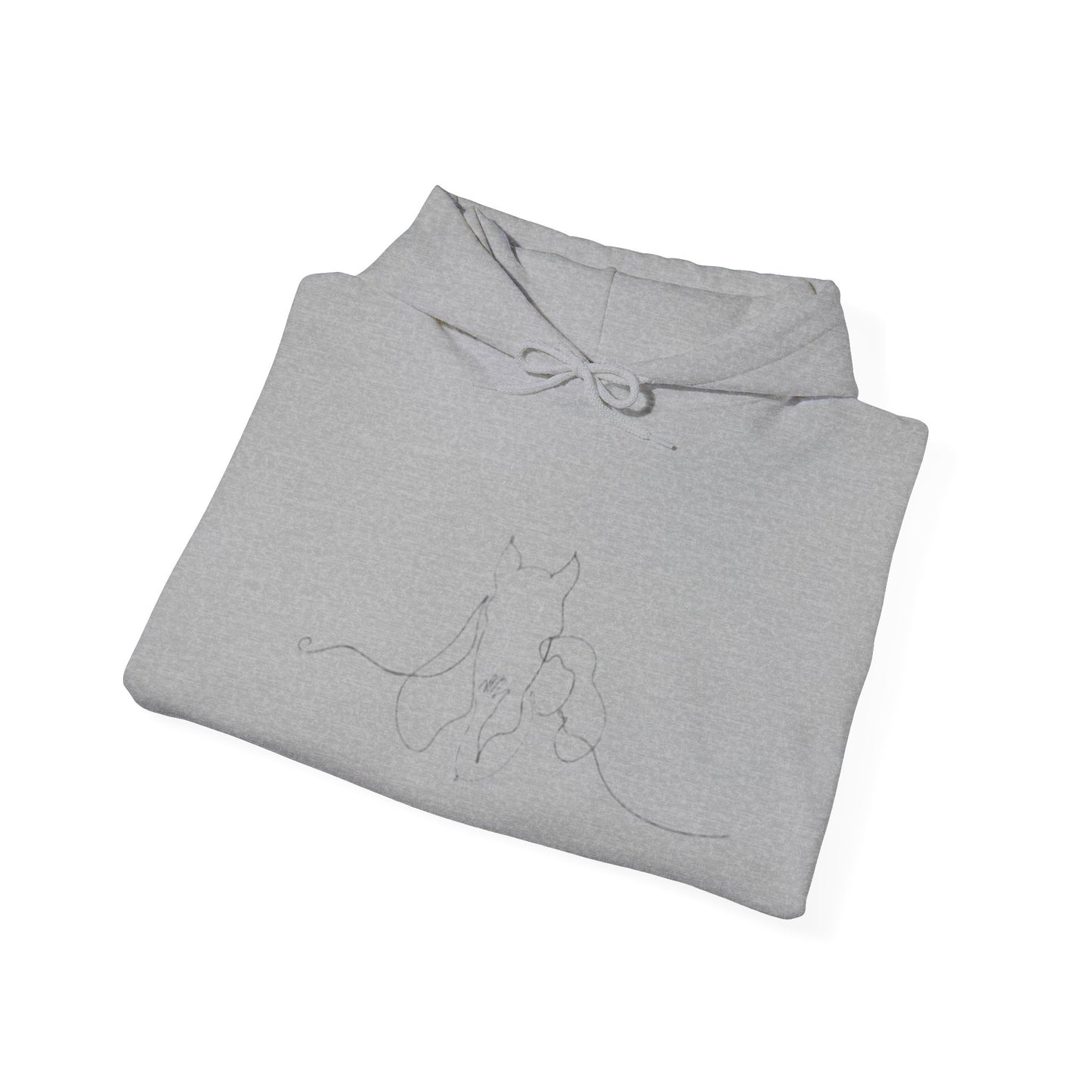 Horse Whisperer Hoodie - Minimal Line Art & Photo Back Print | Winter Drop