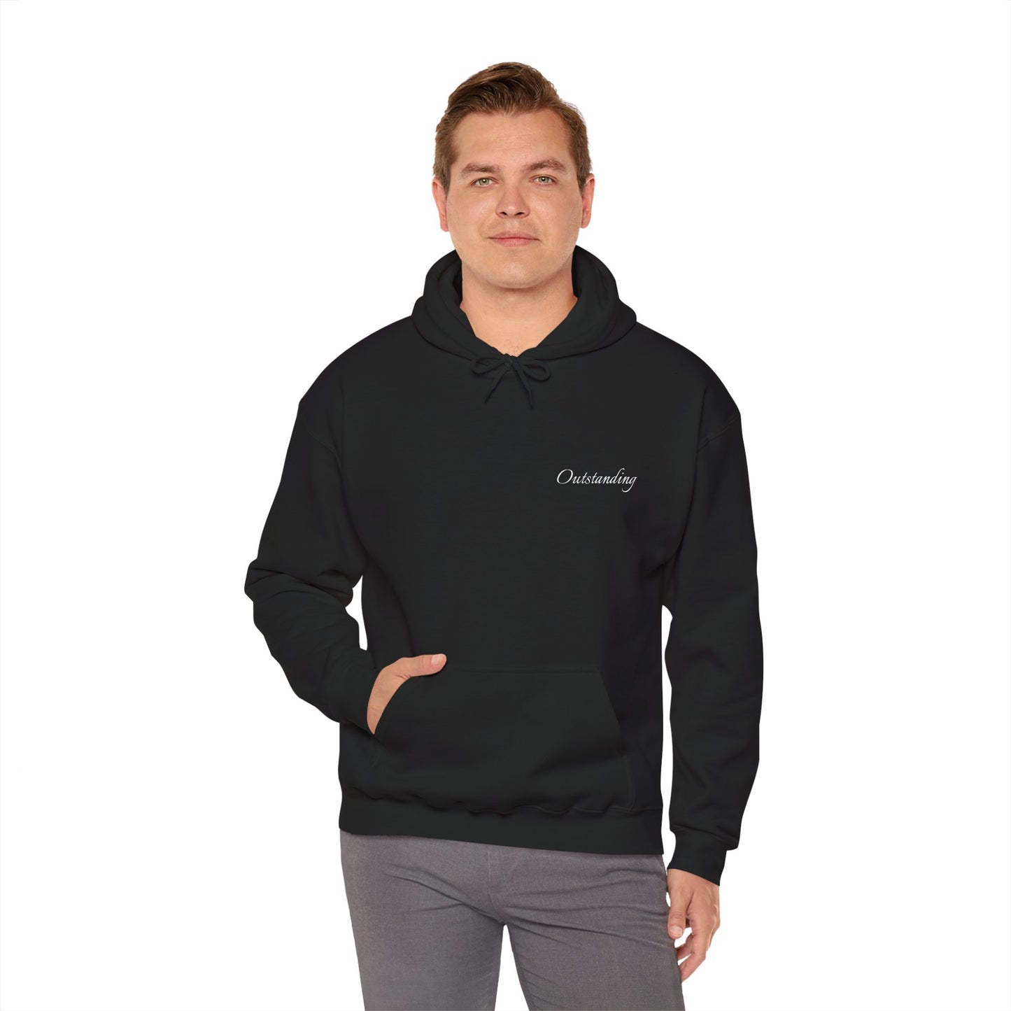Hoodie – 'Stand Out' Black Horse Among White Sheep Graphic Hoodie