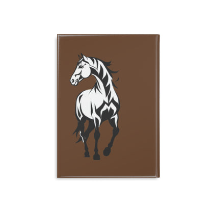 Horse Hardcover Notebook — Daily Journal with Elegant Stallion Art
