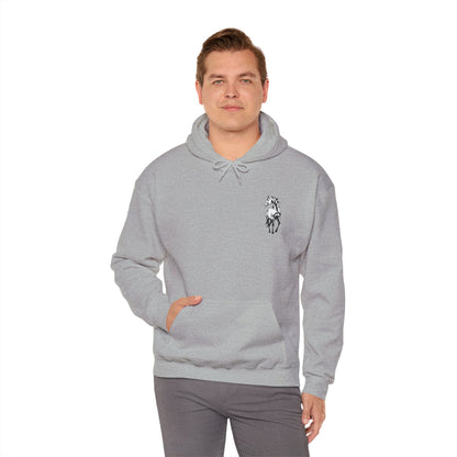 Horse Spirit Hoodie – Mystical Black & White Stallion | Winter Drop