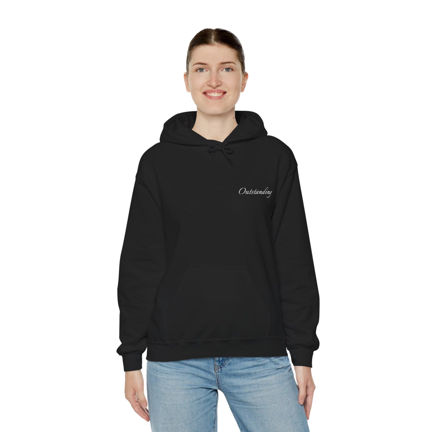 Hoodie – 'Stand Out' Black Horse Among White Sheep Graphic Hoodie