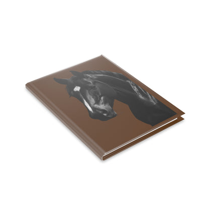 Horse Hardcover Notebook — Daily Journal with Elegant Stallion Art