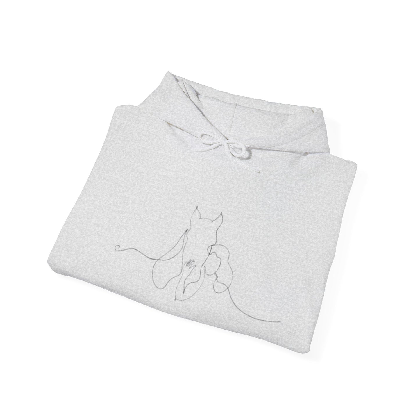 Horse Whisperer Hoodie - Minimal Line Art & Photo Back Print | Winter Drop
