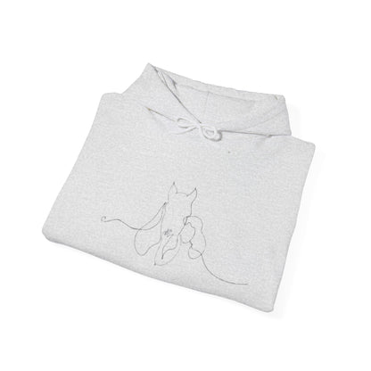 Horse Whisperer Hoodie - Minimal Line Art & Photo Back Print | Winter Drop