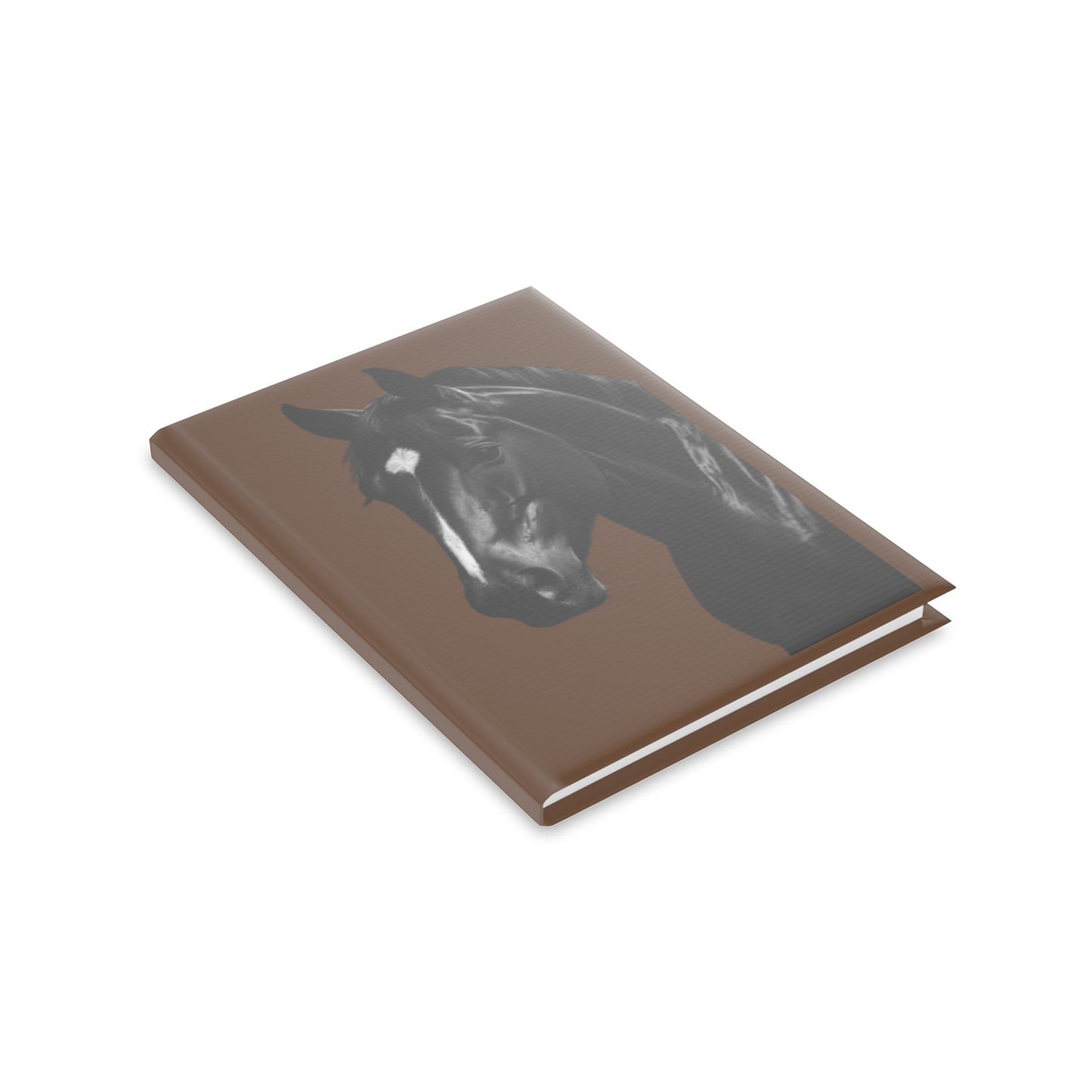 Horse Hardcover Notebook — Daily Journal with Elegant Stallion Art