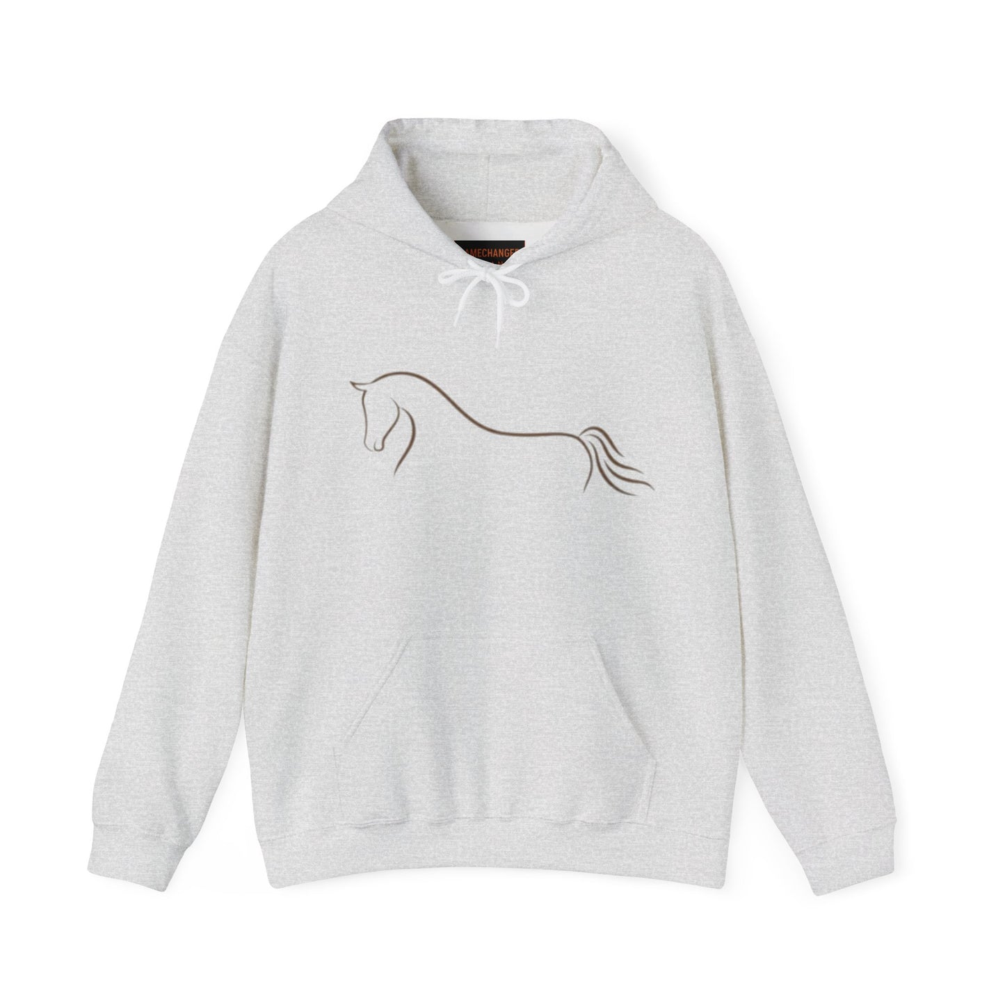 Horse Art Hoodie — Blindfolded Horses Graphic Pullover | Winter Drop