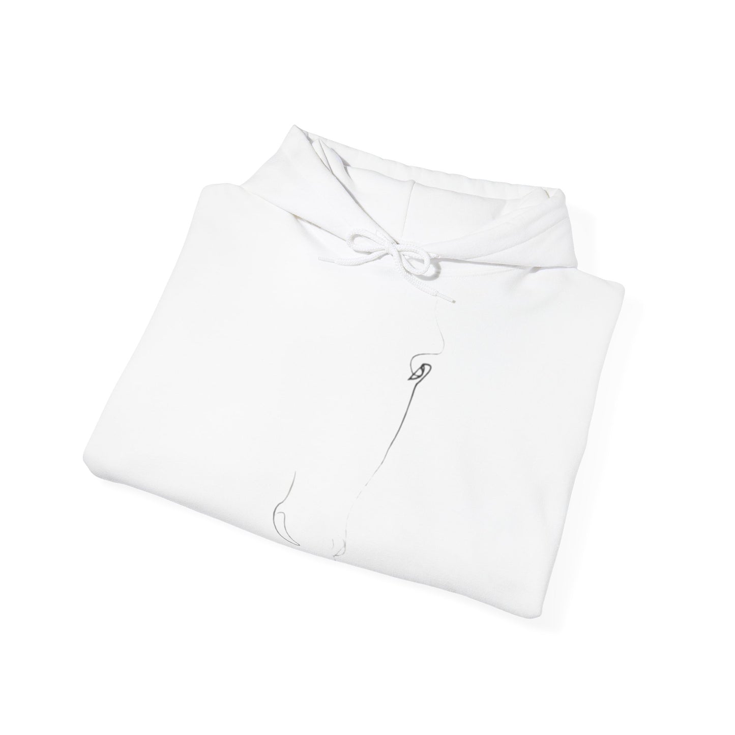 Horse Heads Hoodie - Minimal Black & White Equine Portrait Hoodie