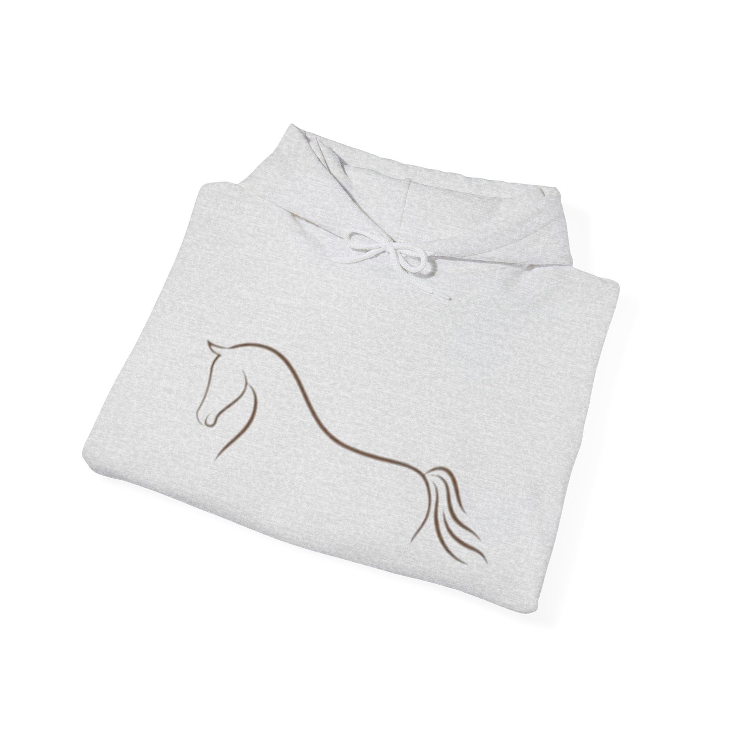 Horse Art Hoodie — Blindfolded Horses Graphic Pullover | Winter Drop