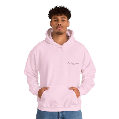 Camel Photo Hoodie - 'I adore you' Minimal Front Script, Desert Travel Vibe