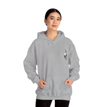 Horse Spirit Hoodie – Mystical Black & White Stallion | Winter Drop